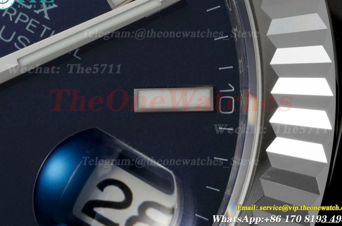 126334 Jub A3235 SS EWEF SS Blue Stk Datejust 41mm 0428